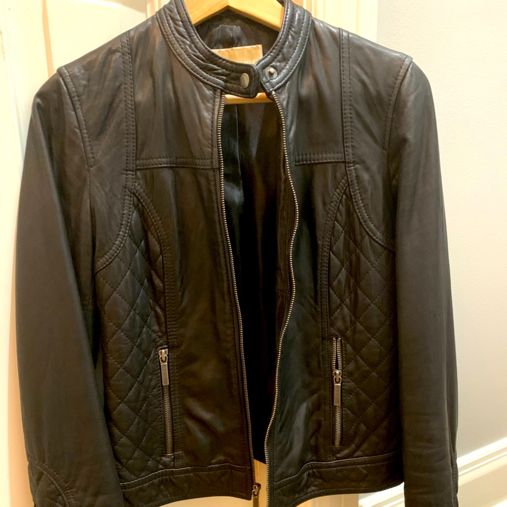 Michael Kors - Chic Leather motorcycle jacket